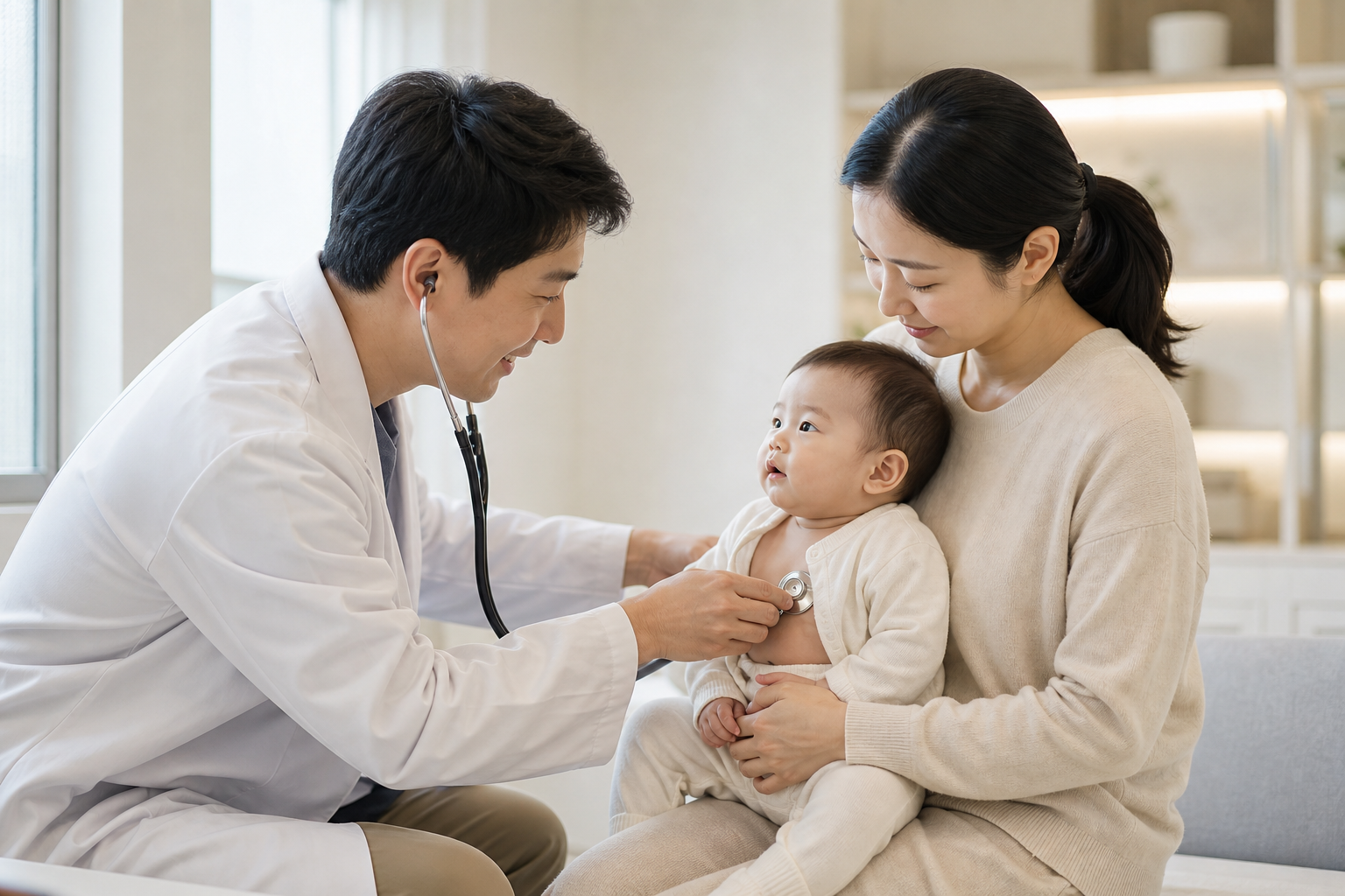 소아과 유산균 상담 상담과 관리 참고 장면